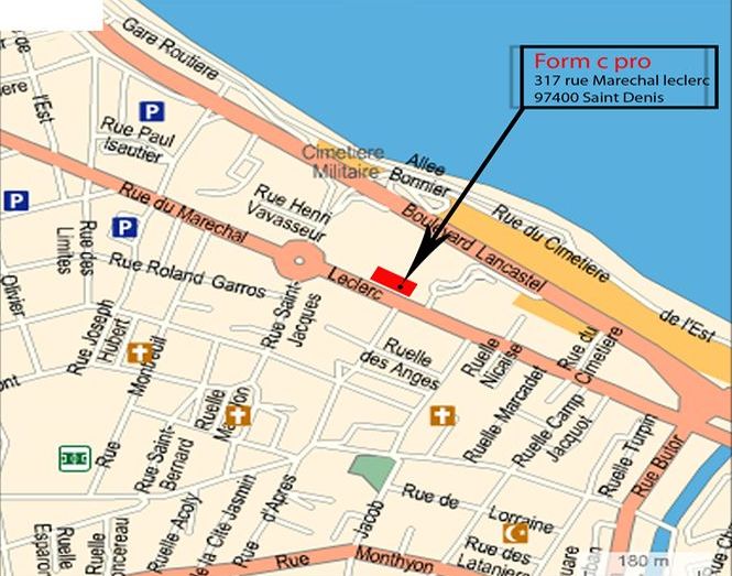 situation de Form C' Pro à Saint-Denis de La Réunion